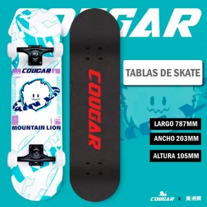 Patineta De Skate Cougar MHB03 Con 7 capas de pino_4
