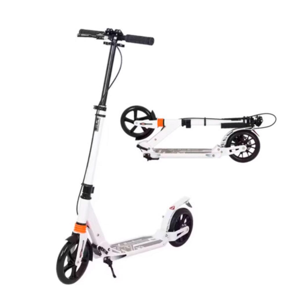 Patineta Urbana Mecánica  con ruedas de 20cm, capacidad de 100 kilos y sistemas de suspensión dual, con freno de disco._7