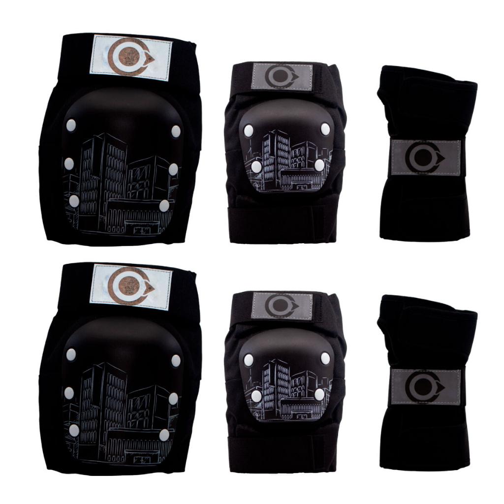 Protecciones Urbanas + Casco Urbano Ajustable Equipado Con Luz Led_3