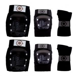 Protecciones Urbanas + Casco Urbano Ajustable Equipado Con Luz Led_3