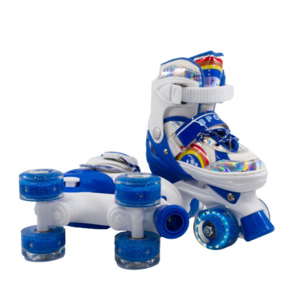 Combo infantil de Patines Ajustables +  Casco + Protecciones  con llantas de luz _14