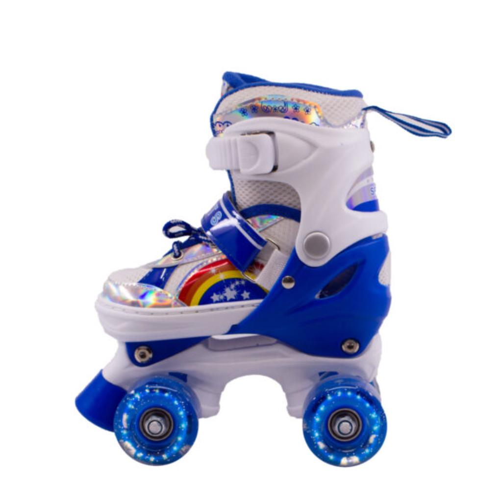 Combo infantil de Patines Ajustables +  Casco + Protecciones  con llantas de luz _13