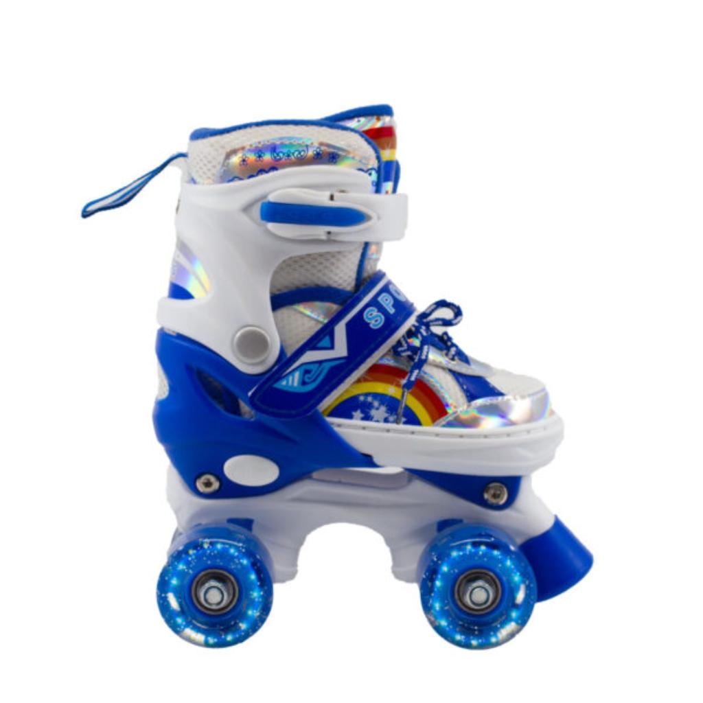 Combo infantil de Patines Ajustables +  Casco + Protecciones  con llantas de luz _12