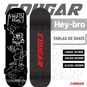 Patineta De Skate Cougar MHB03 Con 7 capas de pino_12