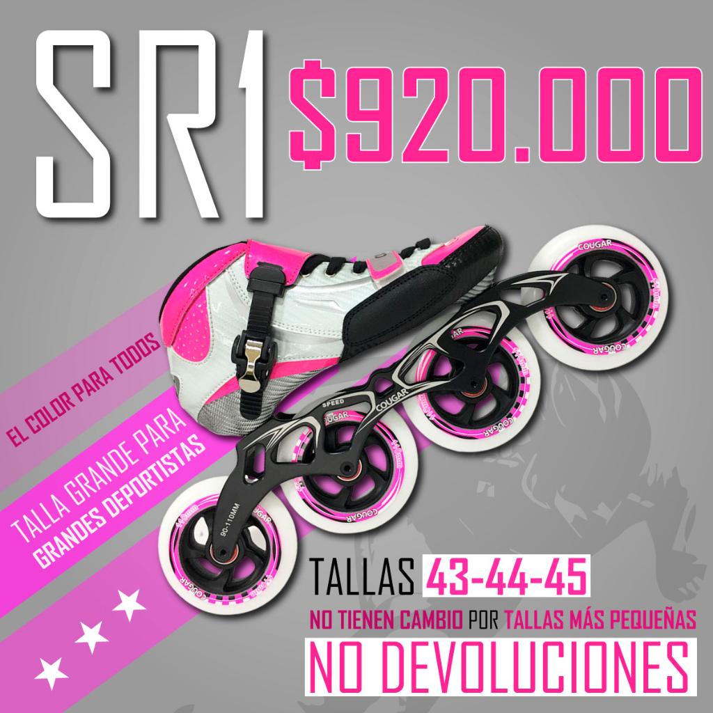SR1 Patines en Linea Profesionales Cougar Fucsia oferta _4