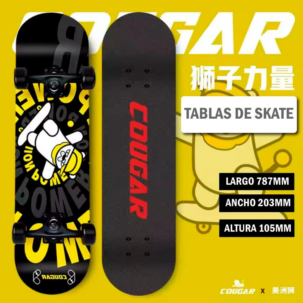 Patineta De Skate Cougar MHB03 Con 7 capas de pino_1