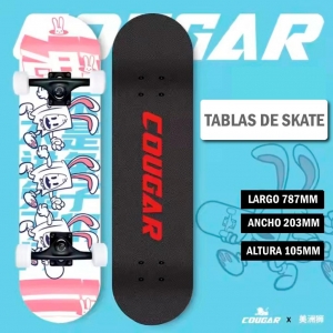 Patineta De Skate Cougar MHB03 Con 7 capas de pino_3