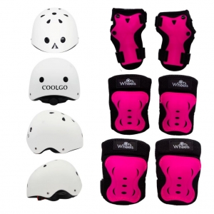 Casco coolgo ajustable  + Protecciones OnWheels_1
