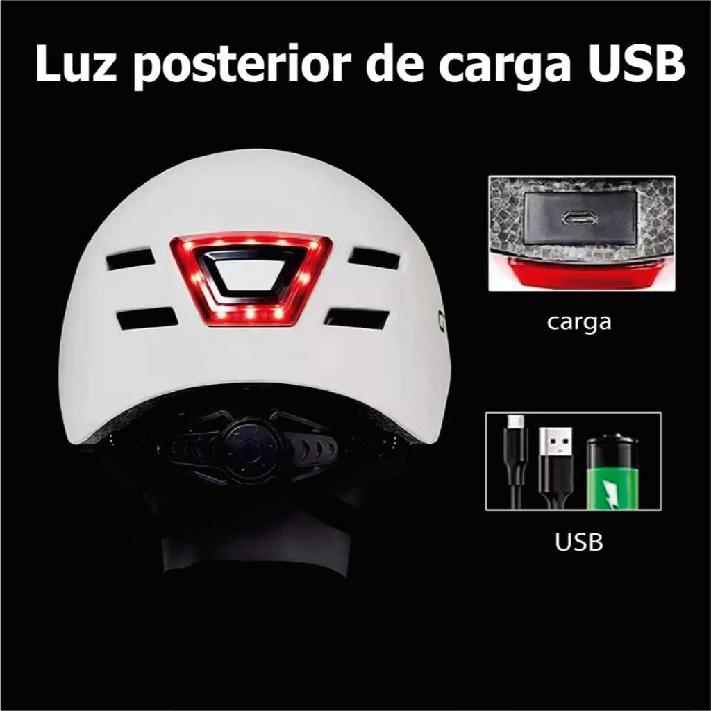 Casco Urbano Ajustable Equipado Con Luz Led_6