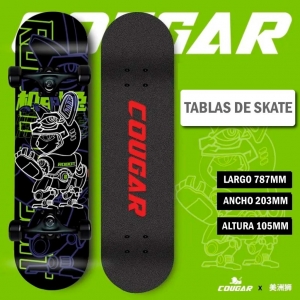 Patineta De Skate Cougar MHB03 Con 7 capas de pino_2