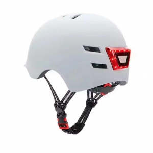 Protecciones Urbanas + Casco Urbano Ajustable Equipado Con Luz Led_8
